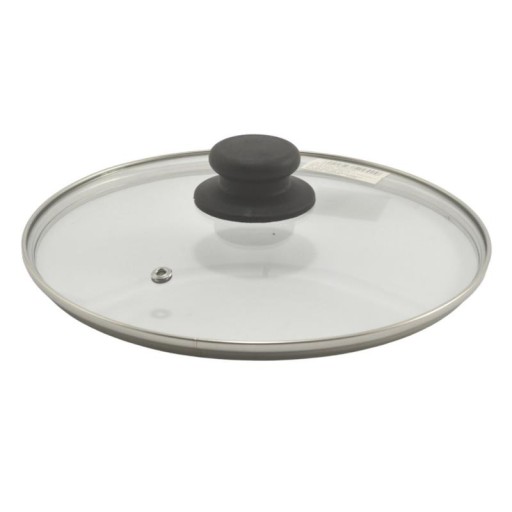 Sklenená pokrievka na hrniec a panvicu s rúčkou, univerzálna fi. 22 cm
