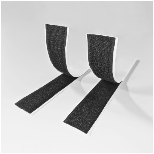 Suchý zips na čalúnené panely 2 suchý zips 2,5 x 25 cm samolepiaci suchý zips