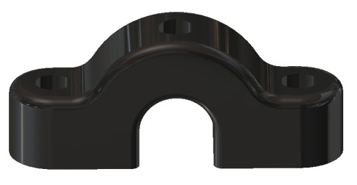 SUN - OMEGA NÁSTENNÁ KONEKTORA PRE 16 mm LANÁ IHRISKO - ČIERNA