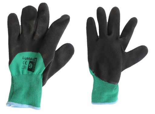 OCHRANNÉ PRACOVNÉ RUKAVICE, PENOVÝ LATEX, veľkosť 9