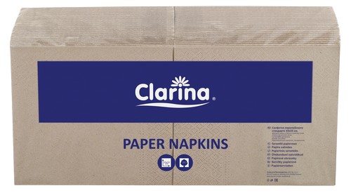 Clarina Gastr obrúsky. 250 ks. 33x33cm EKO HNEDÁ