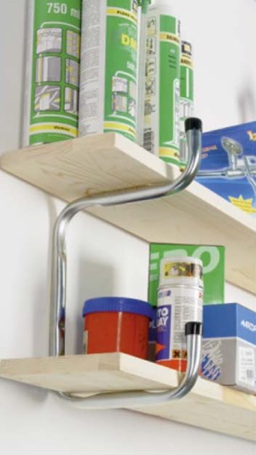 UNIVERZÁLNY DRŽIAK HÁKA NA DVE POLICE 200X250 DOMAX
