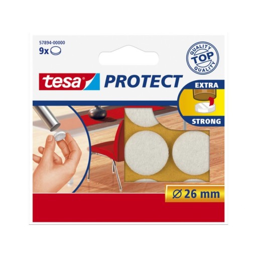 Plstené podložky na stoličky tesa table 26mm 9 ks