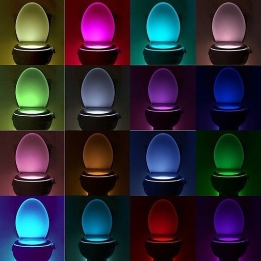 LED LAMPA PRE WC, SENZOR POHYBU A SVETLA
