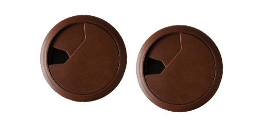 Káblová priechodka DARK BROWN 2 ks.