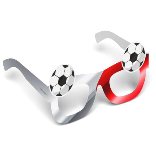 Papierové OKULIARE FUTBAL futbal NARODENINY EURO Majstrovstvá Poľska