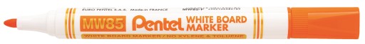 Popisovač na tabule PENTEL MW85-F oranžový za sucha stierateľný