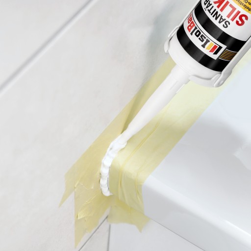 ISOLBAU Sanitárny silikón Biely 300 ml
