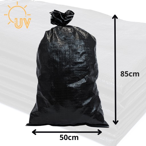 Eko-hrášok a vrecia na uhlie 50x80 Čierna 25kg 10 ks