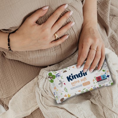 Kindii Extra Soft Aloe vlhčené obrúsky 60 ks.
