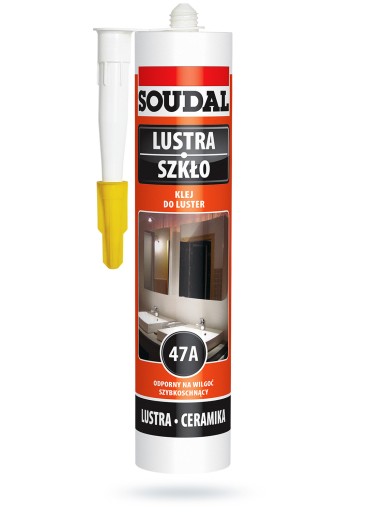 Montážne lepidlo na sklá a zrkadlá 47A 280ml SOUDAL
