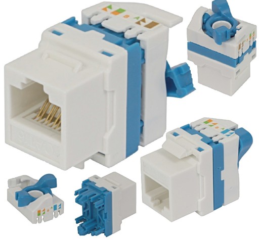SOCKET KEYSTONE RJ45 MODUL BEZ NÁSTROJA KAT.6