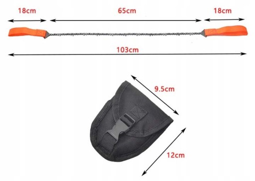 Ručná motorová píla na drevo, vreckový rozmer, 65 cm