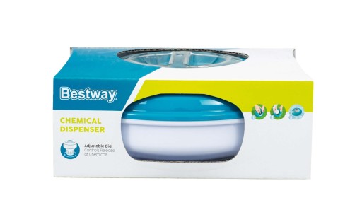 PLÁVKOVÝ PODÁVAČ CHEMICKY NA NASTAVENIE TEPLOTY VODY V BAZÉNE BESTWAY