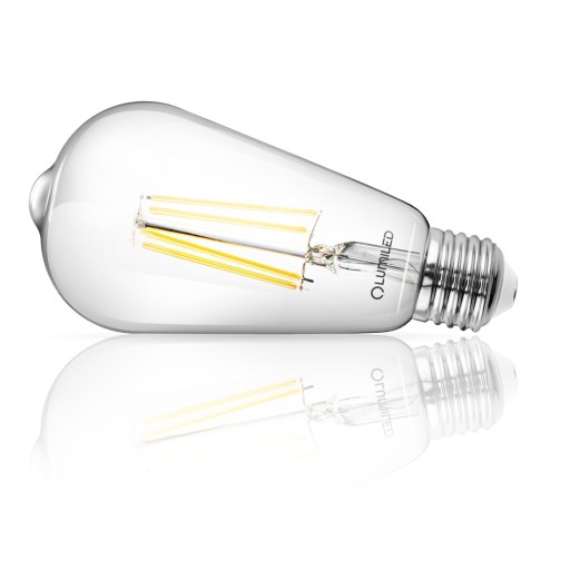 E27 EDISON ST64 LED žiarovka 8W = 60W 4000K Neutrál FILAMENT DEKORATÍVNE RETRO