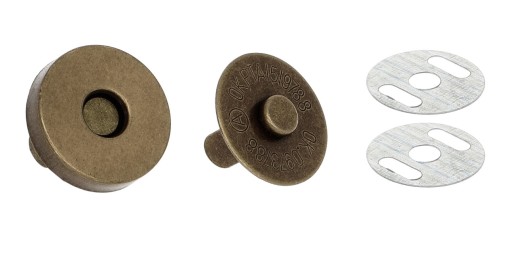Magnetická spona 18/18 mm starožitné zlato