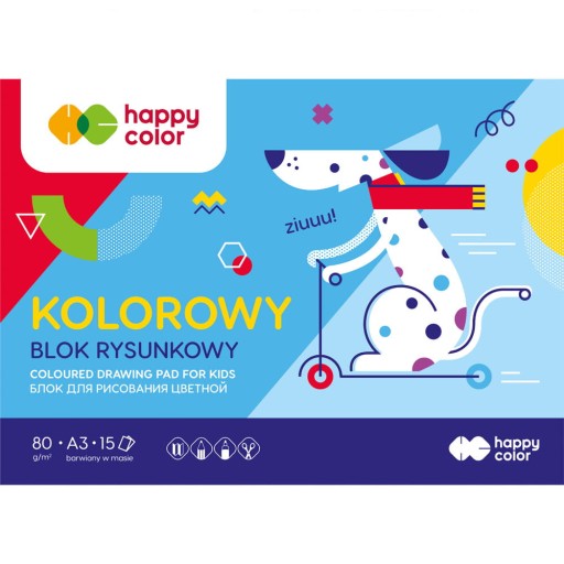 Farebná podložka na kreslenie A3 Happy Color Friends