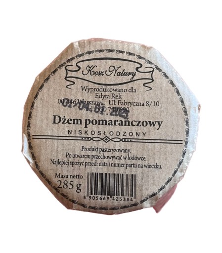 Pomarančový džem 285g NATURE KOŠ