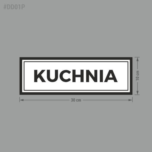 Samolepka na dvere - Kuchyňa 10x30