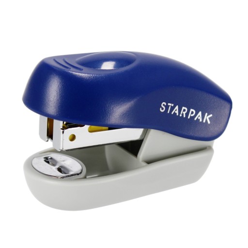 ŠKOLSKÁ ZOŠÍVAČKA malá STARPAK tmavomodrá mini ZOŠÍVAČKA na PAPIER 8 listov