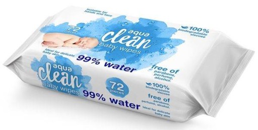 Detské obrúsky Aqua Clean 99% voda 72 ks
