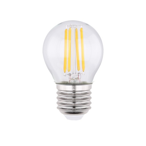 LED žiarovka P45 guľa E27 2W 3000K teplá farba 250lm vlákno