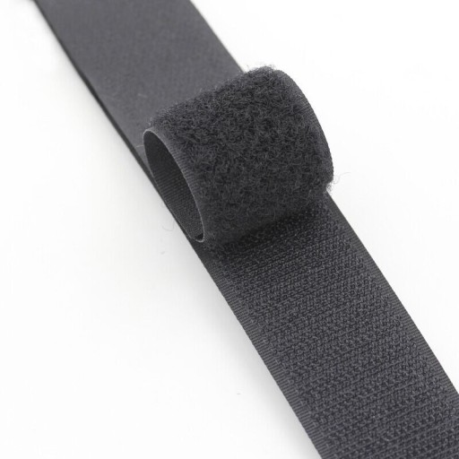 PEVNÁ PÁSKA NA VELCRO OBOJSTRANNÁ, šírka 38 mm * 5 METROV ČIERNA