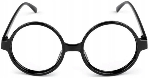Okuliare Black Wizard Harry okrúhle Nerd
