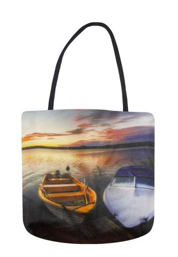 ECO BEACH Nákupná TAŠKA 3D veľká 45x42 JAZERO