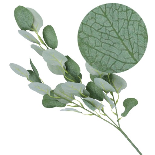UMELÉ KVETY AKO ŽIVÝ eukalyptus do vázy ozdobné kytice 69 cm