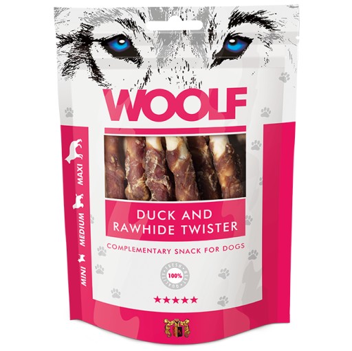 WOOLF Duck and Rawhide Duck na paličke 100 g