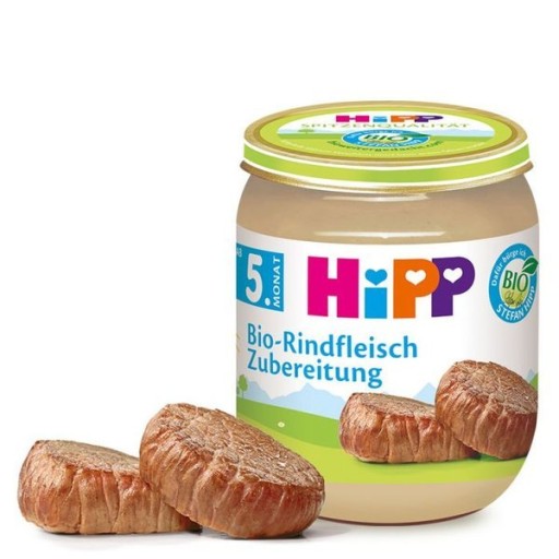Hipp Bio bezlepková večera Mäso Hovädzie 5m 125g