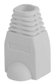 Gumový kryt na zástrčku RJ45, 100 kusov, sivý