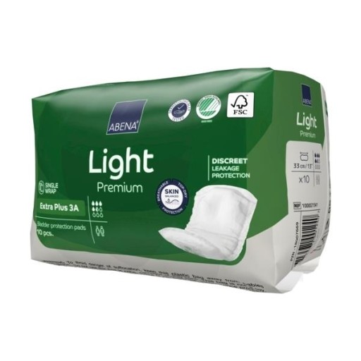 UROLOGICKÉ VLOŽKY absorbujúce inkontinenciu moču ABENA light EXTRA PLUS 10 ks