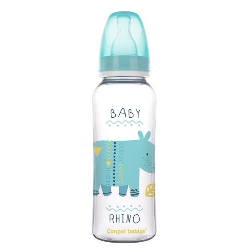 CANPOL NARROW BOTTLE 250ML cumlík 12m AFRICA MAČKA
