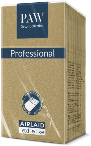 Zlaté vrecká na papierové príbory 12 PREMIUM puzdro na klokanie obrúsky