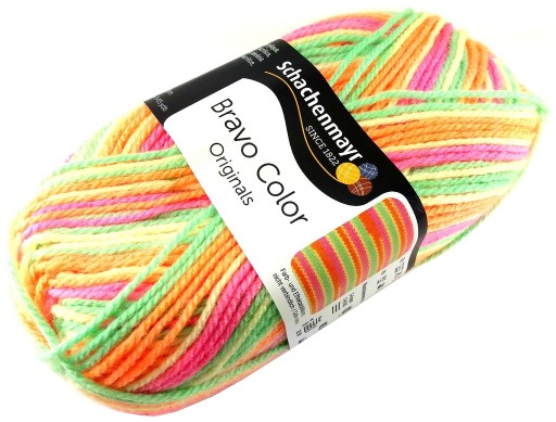 PRIADZA BLEND FARBY BRAVO COLOR Odtiene oranžová ružová žltá - 2100