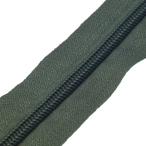 Zipsová páska, zips, khaki, farba 564, 1 METER