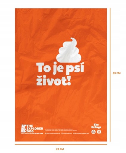 EXBAGS Puzdro na dávkovač + vrecká na exkrementy