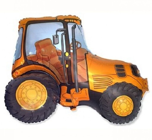 Fóliový balón TRAKTOR, oranžový, 60 cm