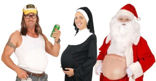 Nafukovacie oblečenie na umelé brucho Santa Claus Hump Gadget