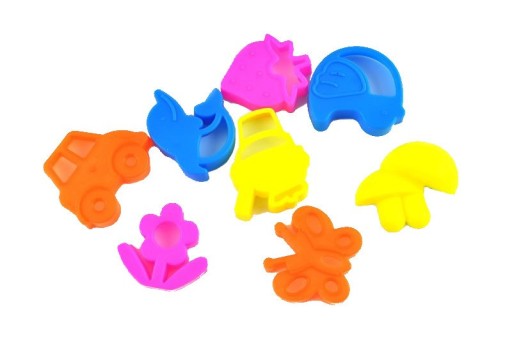 Kinetický piesok vo vedre 350g + 8 foriem