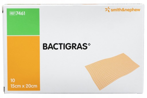 BACTIGRAS 20cm x 15cm obväz s chlórhexidínom 1 kus