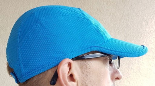 letná pracovná čiapka s šiltovkou, zapínanie na suchý zips, MODRÁ, vzdušná, ZADARMO