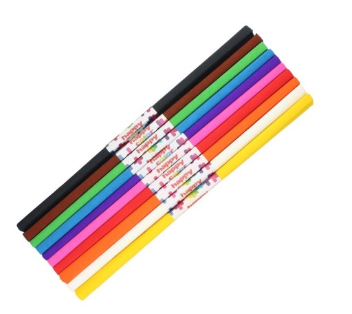 CRIPPED vreckový papier do školy MIX A 10 FARIEB 50X200 HAPPY COLOR HA36405020-A