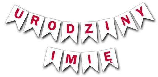 Sada bannerov s narodeninovou vlajkou + akékoľvek meno
