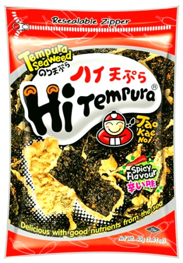 Pikantný snack z morských rias nori v tempure 40g