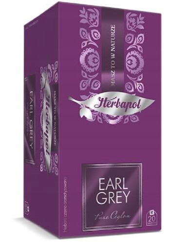 Čaj Earl Grey čierny v Herbapol raňajkových obálkach 20 ks