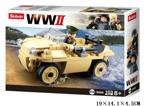 SLUBAN BLOCKS VOJENSKÉ AUTO AUTO VOZIDLO WW2