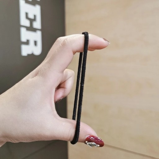 BLACK SILNÉ TENKÉ VLASOVÉ GUMIČKY SET 18